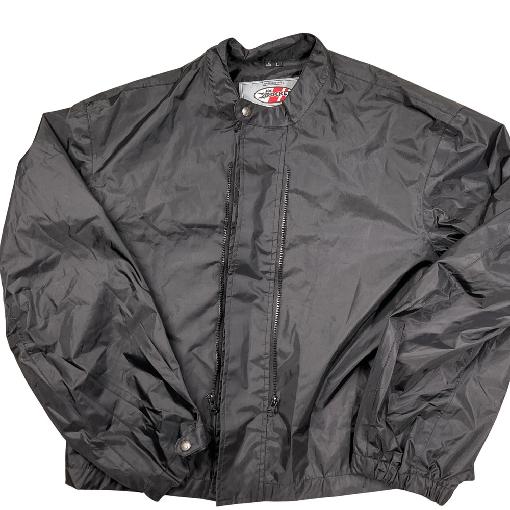Joe Rocket Jacket Liner Mens L Black Lightweight Windbreaker Moto 25